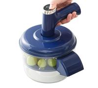 2-in-1 Automatic Peeler & Handheld Egg Beater, Cordless Electric Garlic Grape Fruit Peeler Machine with Detachable Whisk, Rechargeable Multi-Function Kitchen Tool for Peeling Mixing(Blue)