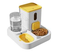 2 in 1 Automatic Pet Feeder | Automatic Pet Feeder and Waterer | Large Capacity Cat Dog Food Feeder and Water Dispenser for Dogs Cats Small & Medium Pets