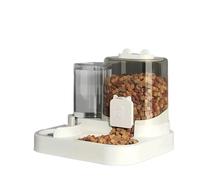 2 in 1 Automatic Pet Feeder Smooth Edges for Travel Living Room Household for Small and Medium Animals(Transparent)