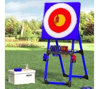2-IN-1 Axe Throwing Target Game, Axe Throw & Lawn Dart Dartboard, Includes 8pcs Long-handled Flying Axes & 8pcs Five-star Darts, for Outdoor and Indoor