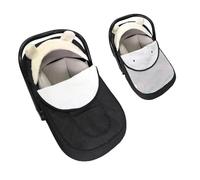 2 in 1 Baby Car Seat Cover, Multifunctional Infant Stroller Cover to Protect Baby from Cold Wind,Breathable and Comfortable Carseat Canopies Cover Suitable for Winter & Summer（Black）
