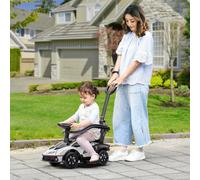 2 in 1 Baby Essenza SCV12 Ride On Car With Parenr Handle 1 To 3 Years White by Aiyaplay