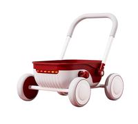 2-in-1 Baby Push Walker, Baby Trolley cart, Adjustable Height Learning Walker, Foldable Activity Toy Stroller, Lightweight Non-Slip Grip Walkers, Ideal Birthday Gift for Infants 1 Years -3 Years Year