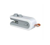 2 in 1 Bag Sealer USB Rechargeable Chip Bag Sealer Heat Seal Portable Handheld Vacuum Food Sealer Bag White