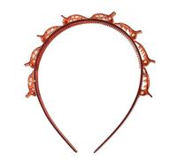 2-in-1 Bangs Hairstyle Headband with Clips, Non-Slip Tooth Hair Styling Aid, Elegant Hair Braid Tool for Women, Secure Hair Holder for Daily Wear, Work & Special Occasions (red)