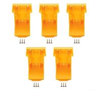 2 in 1 Battery Holder Tool Mount Hanger Dock for Dewalt 20V Drill Batteries Compatible with For DCB203 DCB206 DCB180 for Efficient Space Management (5PCS)