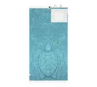 2 in 1 Beach Towel Bag, 2-in-1 Convertible Beach Towel & Backpack With Inner Zip Pocket, Oversized Microfiber Wearable Beach Bag, Quick-Dry Beach Bag For Travel, Camping, Vacation (Blue)