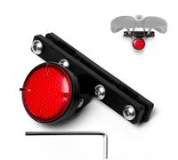 2 in 1 Bike Seat Bow Reflector Light Hidden Mount Protective Shell Cover for AirTag, Bike Saddle Rails Anti-Theft Reflector Mounts Tracker Holder