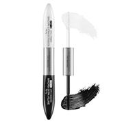 2-in-1 Black and White Mascara Set, Waterproof & Smudge-Proof Formula for Long, Voluminous Lashes, Fine Brush for Precise Application, Hypoallergenic Eye Makeup for Sensitive Eyes