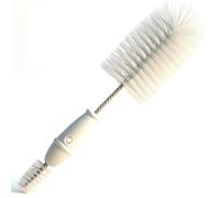 2 In 1 Bottle And Teat Brush With Soft Nylon Bristles And Non Slip Handle Ideal For Cleaning Baby Bottles Teats And Lids Durable Safe And Gentle Design For Everyday Use