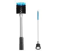 2-in-1 Bottle Brush with Straw Brush, Long Handle Water Bottle Scrubbing Brush, Built for Cleaning Sport Bottles, Baby Bottles, Water Bottles, Coffee Mugs, Tumblers, Wine Decanters, Flask, 1 Pack