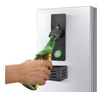 2 in 1 Bottle Opener Wall Mounted, Removable Beer Bottle Opener with Magnetic Catcher, Bar Accessories for Home Pub Kitchen Garden Outdoor Bar, Personalised Gift for Men Birthday Housewarming