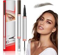 2-in-1 Brow Pen and Sealing Brow Gel, 2025 Upgrade Eyebrow Pencil for Women with 4-Fork-Tip & Precise Brush-Tip, Create Natural Hair-Like Brows Last All-Day, Microblading Eyebrow Pen (Dark Brown)