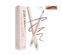 [2-in-1 Brow Pen and Sealing Gel for Precise Definition and All-Day Hold] - [Dual-Ended Waterproof Eyebrow Pencil and Clear Gel in Natural Black Shade, Smudge-Proof and Long-Lasting]