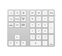 2-in-1 BT Keyboard USB-C 3.1 HUB with 34-key Wireless Numeric Keypad and Two Extended USB3.0 Interfaces for Fast Data Transfer, Rechargeable Battery, Compatible with IOS Android Windows
