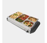 2-in- 1 Buffet Food Server With 4 Sections