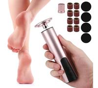 2 in 1 Callus Remover for Feet,Foot File Hard Skin Remover with Nail Grinder,Electric Foot Scraper with 6-Level Adjustment,Rechargeable Foot Callus Remover with 20 Sanding Discs