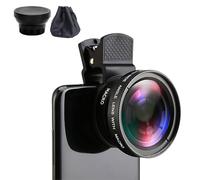 2-in-1 Camera Lens Kit for Smartphone, 0.45X Wide Angle Lens and 12.5X Macro, Compatible with iPhone, Samsung, and Other Android Smartphones - Mobile Photography Accessories