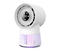 2-in-1 Camping Bug Zapper with Fan, 360° Attract Flying Insect Rechargeable Mosquito Killer Lamp for Indoor and Outdoor Portable Tent fan with 20 Speed, Fly Killers for the home, Travel, Picnic
