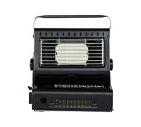 2 In 1 Camping Heater & Stove - Butane Gas Powered Portable Tent Cooker With Carry Handle, Safety Grill, Auto Ignition For Caravan, Fishing, Hiking & Outdoor (2 in 1 Camping Heater)