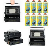 2 In 1 Camping Heater & Stove - Butane Gas Powered Portable Tent Cooker With Carry Handle, Safety Grill, Auto Ignition For Caravan, Fishing, Hiking & Outdoor (2 in 1 Camping Heater + 8 Butane Gas)