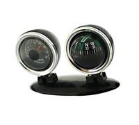 2 In 1 Car Dashboard Guide Ball Accessories Feature Compasses Thermometers Direction For Offroads Adventures Rotating Design