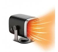 2-in-1 Car Heater & Cooler Fan, 12V Portable Auto Defroster Defogger - Fast Heating/Cooling for Truck, SUV, Car Windshield in Cold Weather (Black)