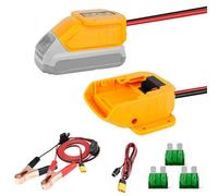 2 in 1 Car Jump Starter Adapter Compatible with DeWalt 20V MAX batteries etc, Adapter with Cigarette Lighter Connector for Using All Car Appliances Battery Booster (NO Battery)