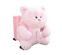 2 in 1 Car Tissue Box Dolls Cartoon Garbage Can Bear Plush Holder Armrest Accessories Decors Holder