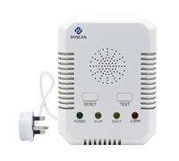 2 in 1 Carbon Monoxide Detector and Natural Gas Detector, Upgrade 2M Cable Wall-mounted CO Alarm with 2 Sensors for Home Kitchen, Gas Leak Detector with 10 Years Sensor Life