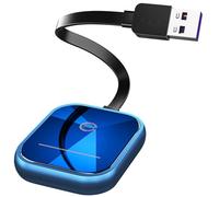 2 in 1 Carplay Wireless Adapter, Converts Wired to Wireless Carplay Adapter for iPhone/Android Auto Wireless Adapter, Near-Zero Latency, Plug and Play for Cars from 2017,Compatible iOS 10+/Android 11+