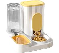 2 in 1 Cat Food Dispenser | Automatic Pet Food Dispenser 2.4L Feeding Dispenser, 1.3L Water Dispenser for Small Dogs and Cats