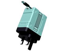 2 in 1 Charger 120w, 2025 New Scalable Retractable 120w Fast Charger Module, All in 1 Foldable Charging Adapter Wall Plug for Phone, Tablet, Laptops (blue)