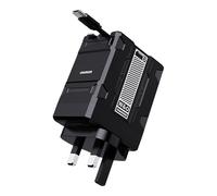 2 in 1 Charger 120w, Scalable Retractable 120w Fast Charger Module, Fast Charger Module, Multi Charger Adapter Wall Plug, All in 1 Foldable Charging Adapter Wall Plug for Phone, Tablet (Black)