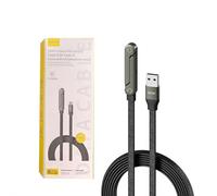 2 in 1 Charging Cable 240W,240W Braided Fast Charge Cable with Built-in Phone Stand,2026 New Foldable Durable USB-C Cord,Multi-Angle Adjustable Stand,for Smartphones Tablets Laptops