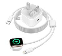 2 in 1 Charging Cable for Apple Watch Charger Cable, 20W USB C Plug with iWatch Charger Apple Watch Fast Charger USB C Magnetic Charging Cable for iWatch Series 9/8/7/6/5/4/SE/Ultra,iPhone 14 13 12 11