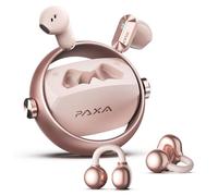 2 in 1 Clip on Open Ear Headphones Wireless in-Ear Headphones, Open Ear Earbuds Wireless Bluetooth 6.0 Clip Earbuds with Mic, 140H Play for Work, Sports, Fitness, Workouts, Ctbuds Rose Gold