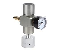 2 in 1 Co2 Gas Regulator, Mini Gas Bottle Regulator with Gauge, 3/8" To TR21.4 Thread Adapter for Container Beer Keg Wine Soda Making Carbon Dioxide Regulator Beer Keg Regulator