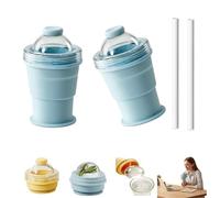 2-in-1 Collapsible Silicone Ice Ball Maker Cup, New Portable Foldable Ice Hockey Cup with Straw & Lid, Easy Demolding, Leak-Proof Reusable Coffee Cups for Coffee, Juice, Home, Gym, Outdoor (D#)