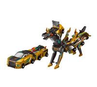 2-in-1 Collision Transforming Dinosaur Car Gifts for (Golden Winged Dragon) (B)