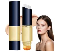 2 in 1 Color Changing Foundation Stick,Full Coverage Concealer Stick&Foundation Stick with Brush,Cream Sti、ck Korean Color-Changing Foundation,Full to Medium Coverage Base Makeup,Waterproof(Natural)
