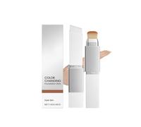2 In 1 Color Changing Foundation Stick With Detachable Brush, Foundations Full Coverage With Makeup Brushes, Cover Cream Stick White Korean Foundation Stick for All Skin Types (skin tone)