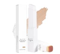 2-in-1 Colour Changing Foundation Stick | Natural Color Changing Base with Built-In Brush | Lightweight Hydrating Matte Stick Full Coverage White Concealer | Colour Match for Mature Skin,Long Lasting