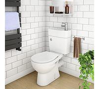 2 in 1 Compact Basin and Close Couple Toilet Combo Space Saver