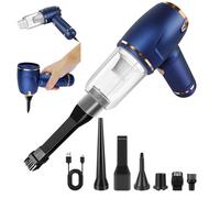 2-in-1 Compressed Air Bellows Battery Air Purifier Compressed Air Blower Computer Cleaner Compressed Air Spray Air Duster Wireless Electric Dust Blower PC Cleaning