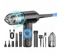 2 in 1 Compressed Air Duster Cordless Dust Blower Rechargeable Blow and Suck Vacuum Cleaner Electric for Computer Keyboard Sofa