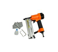 Pneumatic Nailer Stapler Silver Alloy 60x235x255mm Lightweight 1.5kg Ergonomic+