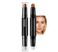 2-In-1 Contour And Highlighter Stick Cream Bronzer Illuminator - Waterproof Long Lasting Makeup Kit For Blendable Sculpting Natural Face Definition Light To Dark Skin Tones