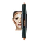 2-In-1 Contour Stick & Highlighter Makeup Stick - Smooth Cream Contour Bronzer Stick For Defining Sculpting Face - Waterproof Long-Lasting Multiuse Makeup stick For Medium Skin Tone