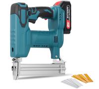 2 in 1 Cordless Brad Nailer: Battery Stapler Nail Gun with 2x1.5Ah Batteries and 1000pcs Nails/Staples - Electric Staple Gun as Bolt Setter - for Hard and Soft Wood,Home Improvement & Woodworking